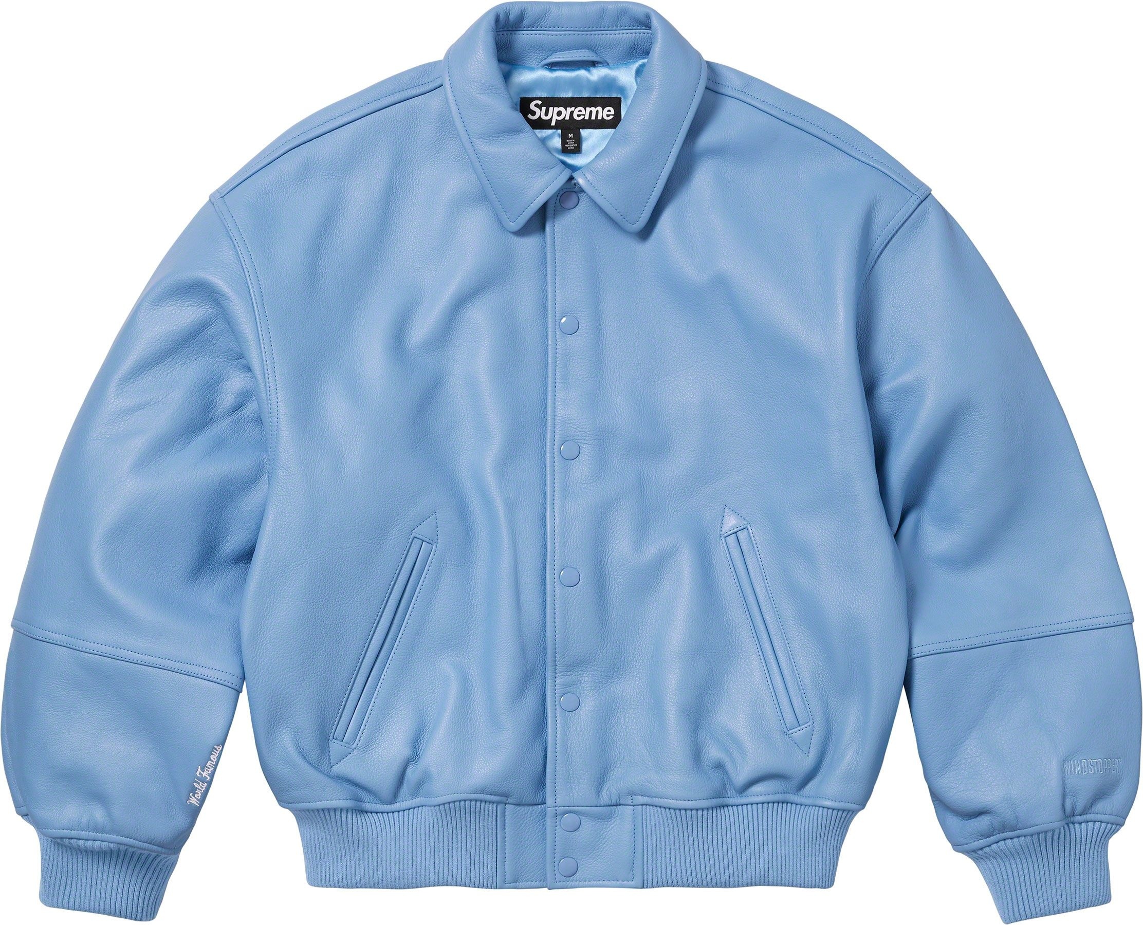 GORE-TEX Infinium WINDSTOPPER® Leather Varsity Jacket view 12